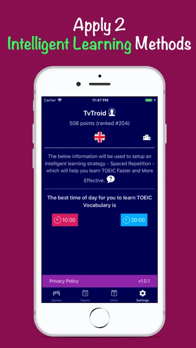 Capturas de pantalla de New Vocabulary for TOEIC® Test