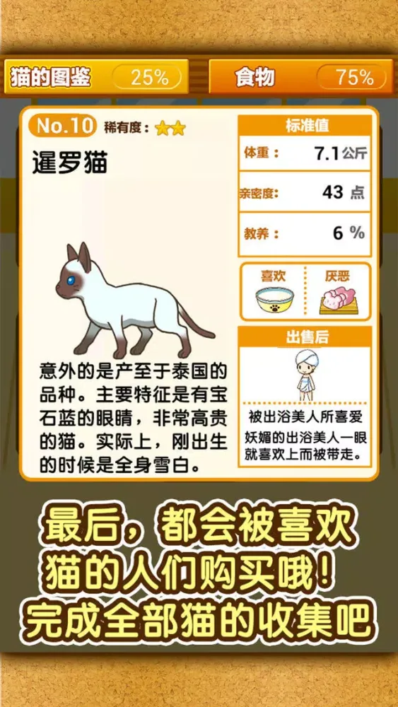 Ảnh chụp màn hình của 猫咖啡店~快乐的养猫游戏~