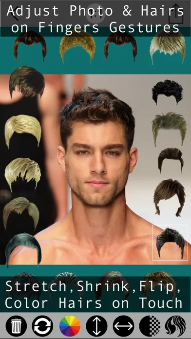 Zrzuty ekranu Male Hair Photo Editor - Macho