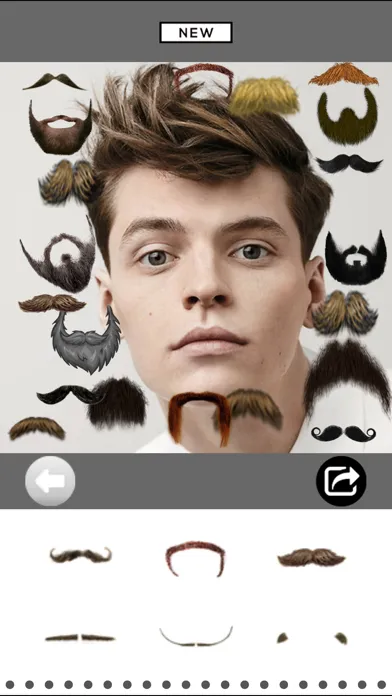 تصاویر Mooch - Beard & Mustache Photo Editor for Men Face