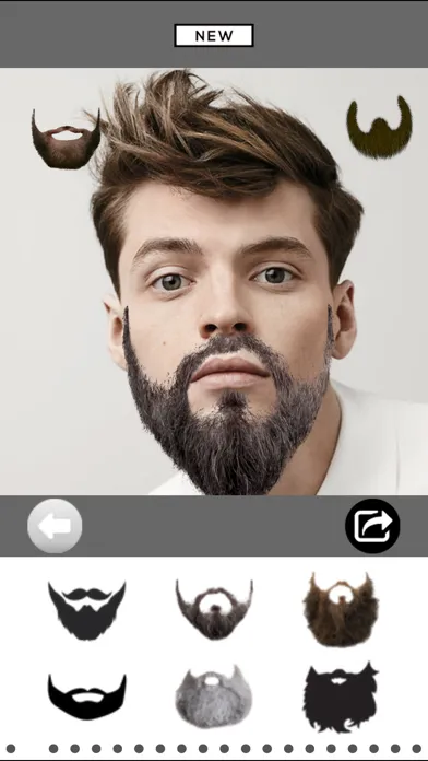 تصاویر Mooch - Beard & Mustache Photo Editor for Men Face