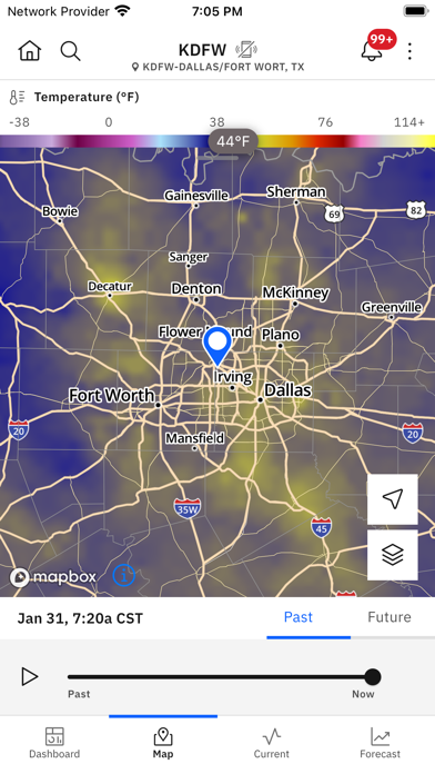 Capturas de tela do IBM Dashboard Visualization