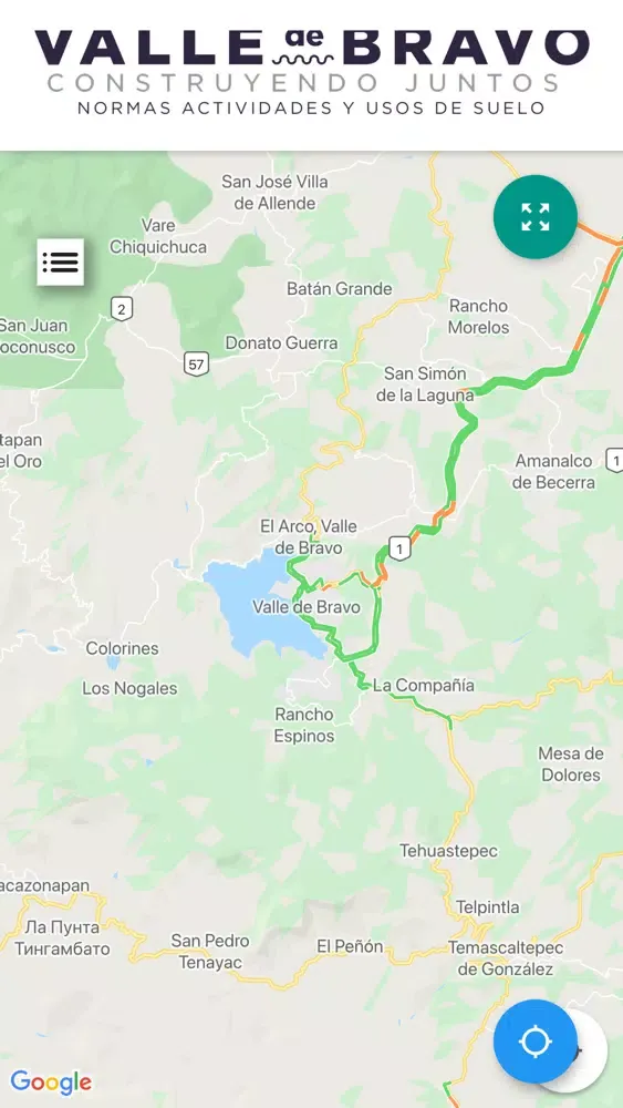Capturas de tela do Uso de Suelo Valle de Bravo