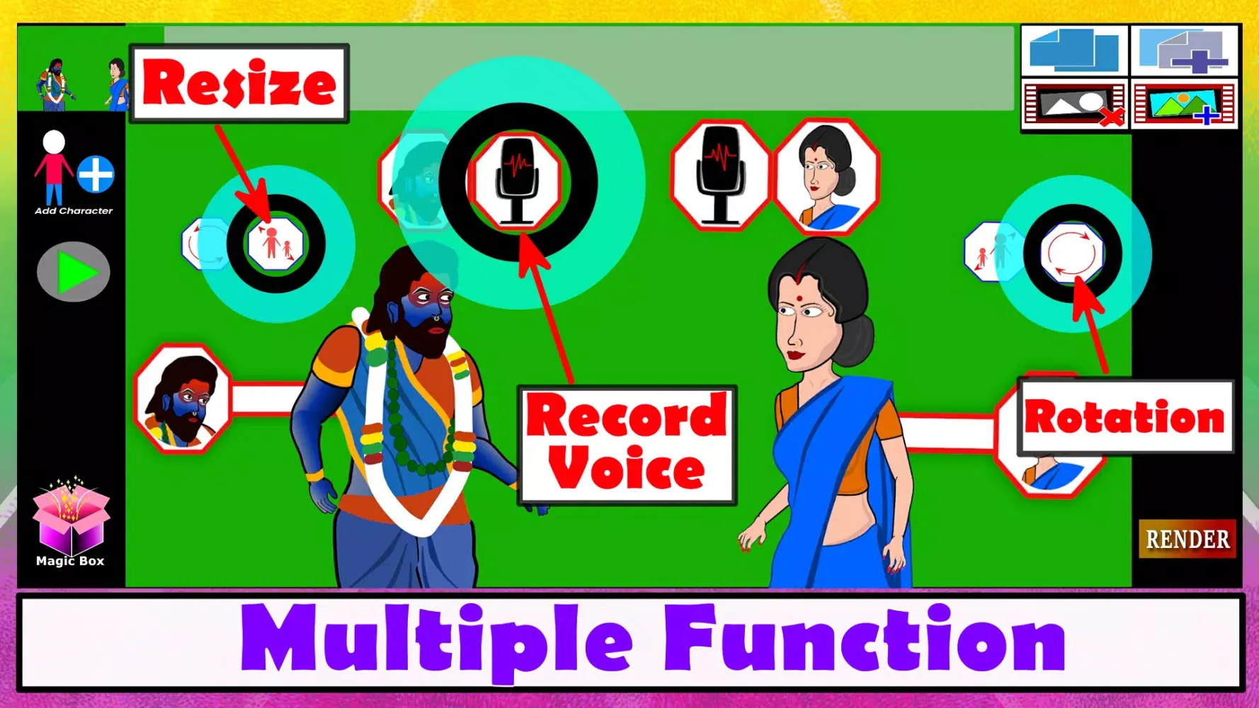 Tween Toons Cartoon Maker App Screenshots