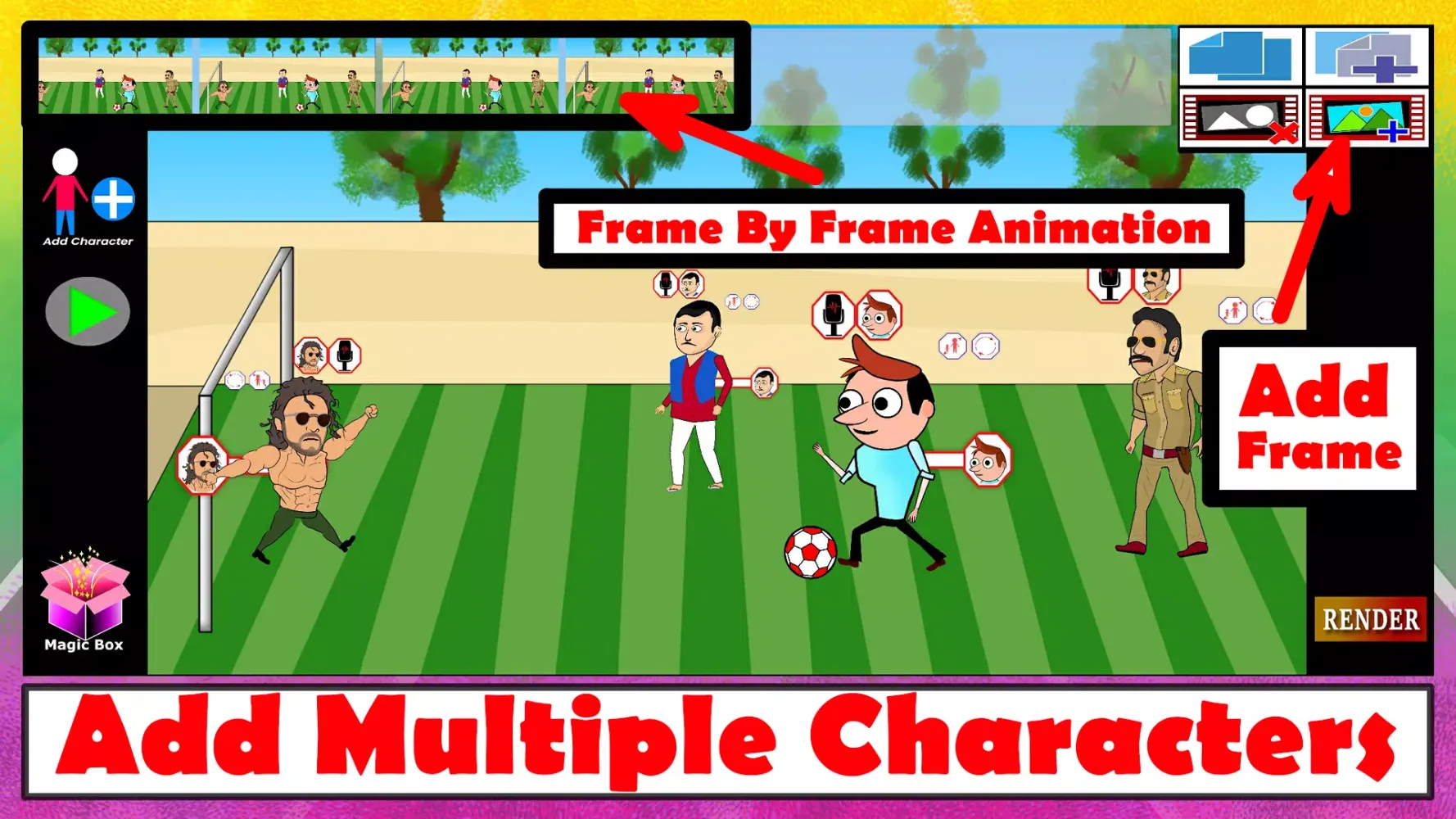 Tween Toons Cartoon Maker App Screenshots