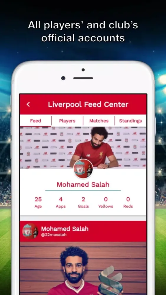 Скриншоты Feed Center for Liverpool LFC