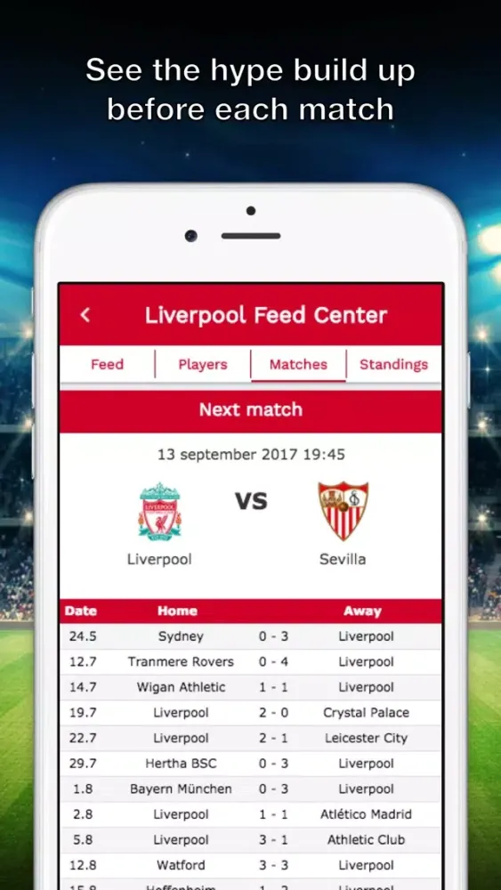 Скриншоты Feed Center for Liverpool LFC