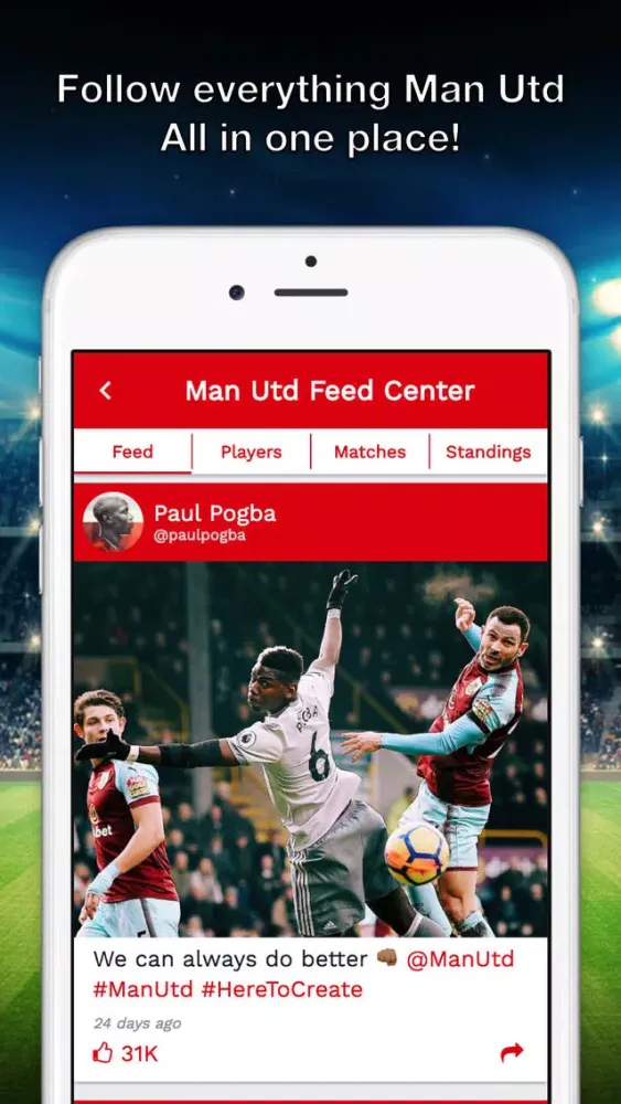 Feed Center for Man Utd News स्क्रीनशॉट
