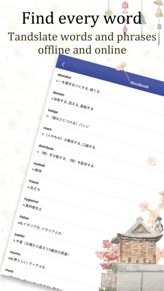 Japanese Dictionary&Translator স্ক্রিনশট