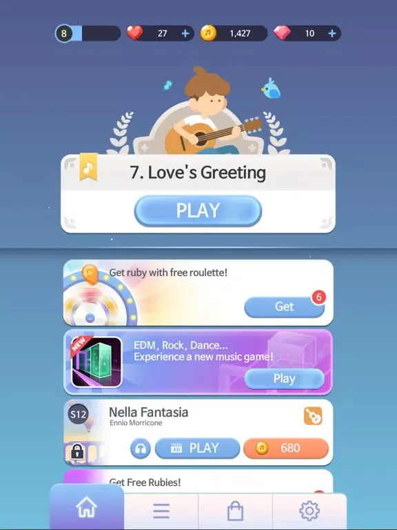 Capturas de pantalla de Healing Tiles P：Guitar & Piano iPad 