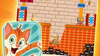 A Cute Catapult Kitty - Free Puzzle Games應用截圖