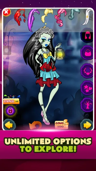 Princess Monster Makeover Salon Crazy Style Girl Dress Up स्क्रीनशॉट