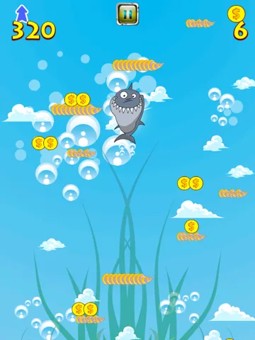 Ảnh chụp màn hình của A Shark Jump Free Game - Underwater Bubble Attack of the Submarines Adventure iPad 