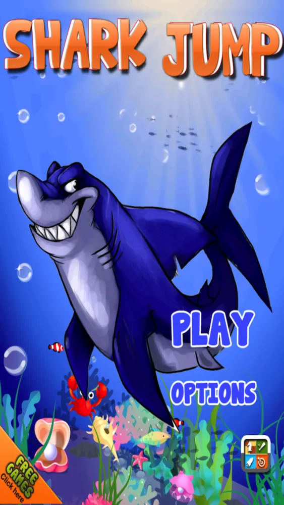 Ảnh chụp màn hình của A Shark Jump Free Game - Underwater Bubble Attack of the Submarines Adventure