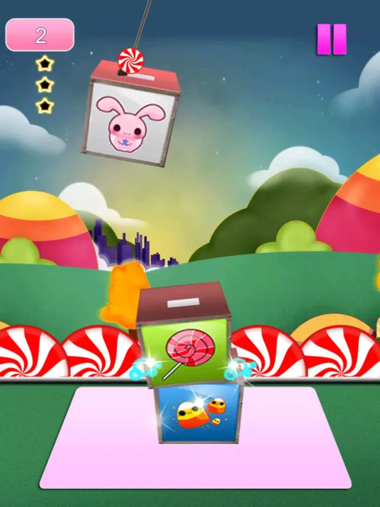 A Candy Crate Tower Stacking Free Game iPad  Screenshots
