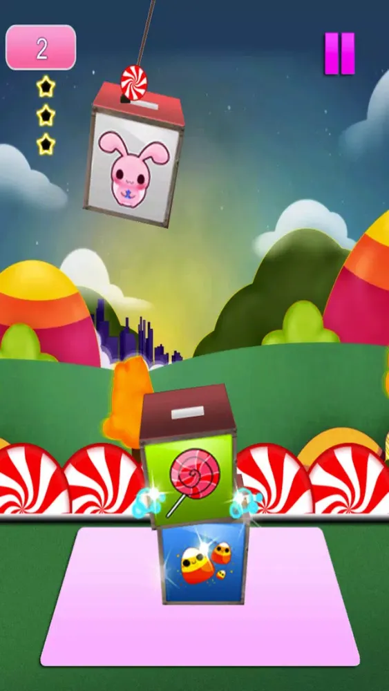 A Candy Crate Tower Stacking Free Game Screenshots
