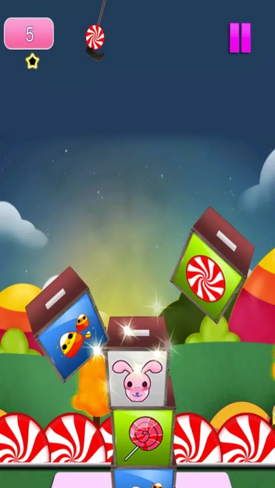 A Candy Crate Tower Stacking Free Game Screenshots