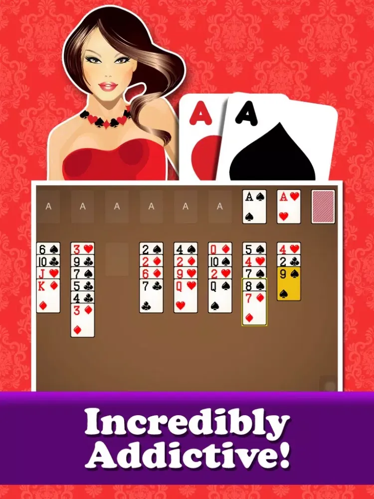Скриншоты Lady Palk Solitaire Free Card Game Classic Solitare Solo iPad 