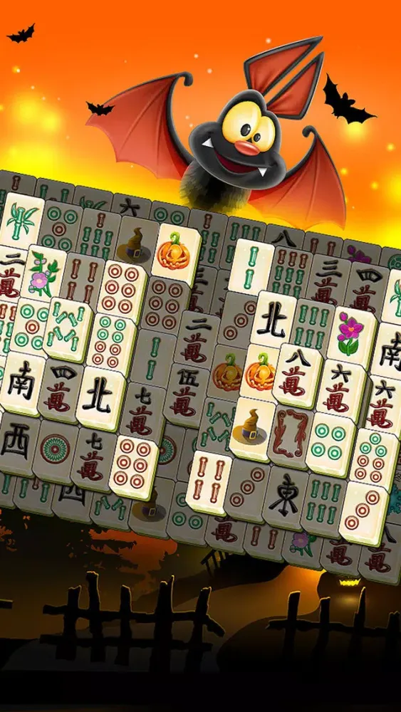 Halloween Mahjong Pro - Spooky Puzzle Deluxe Game سکرین شاٹس