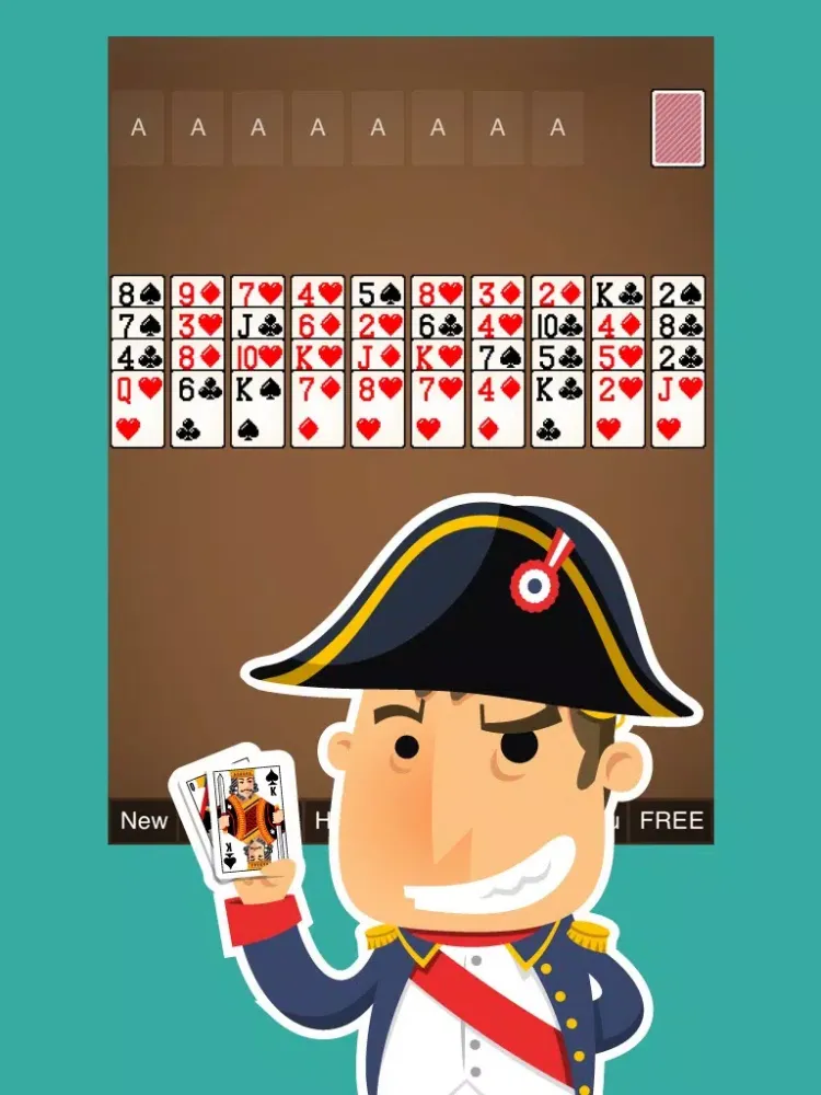 Tangkapan skrin Napoleon's Exile Solitaire Free Card Game Classic Solitare Solo iPad 
