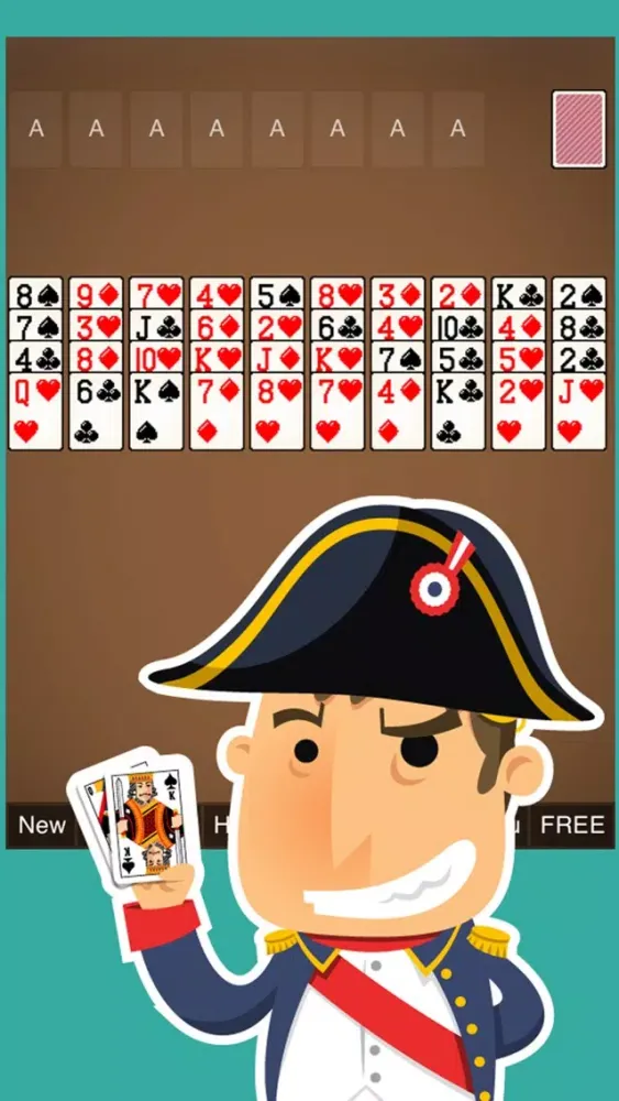 Tangkapan skrin Napoleon's Exile Solitaire Free Card Game Classic Solitare Solo