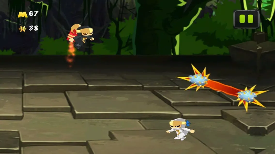 A Ninja Rocket Ride Running Jumping Flying Adventure スクリーンショット
