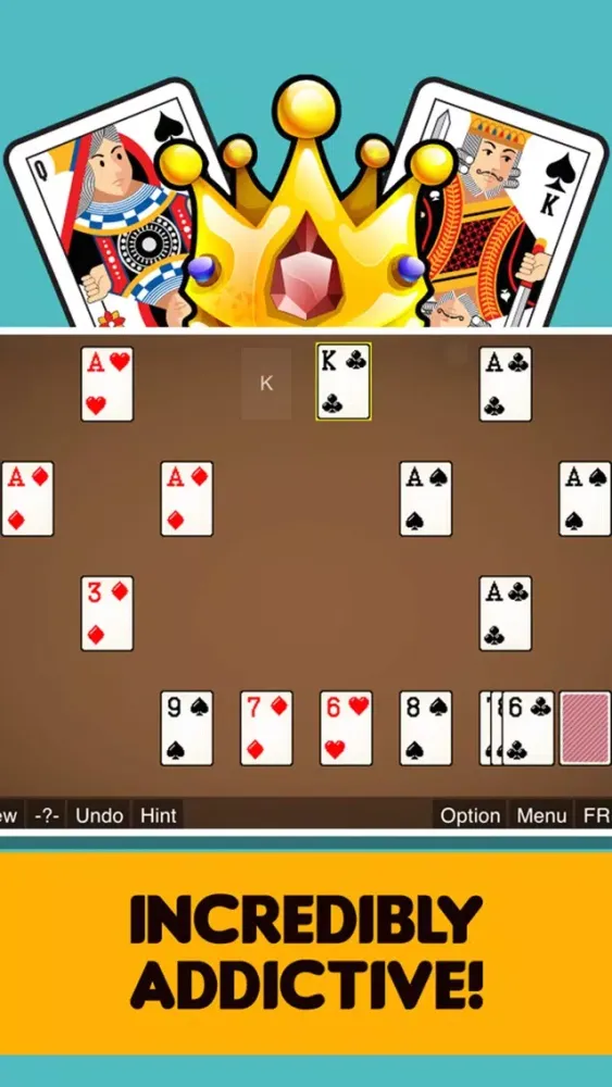 Captures d'écran de Royal Aids Solitaire Free Card Game Classic Solitare Solo