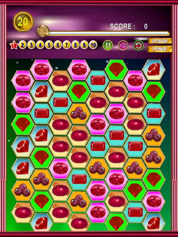 صور A Ruby Jewel Match : Free Gem 3 Matching Fun Brain Puzzle Games iPad 