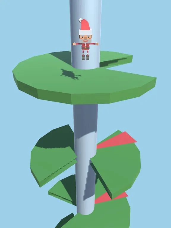 Capturas de tela do Helix Jump : Santa Claus iPad 
