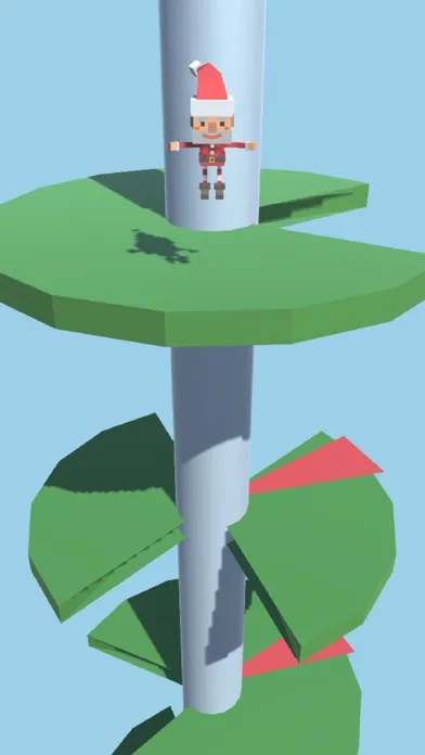 Capturas de tela do Helix Jump : Santa Claus