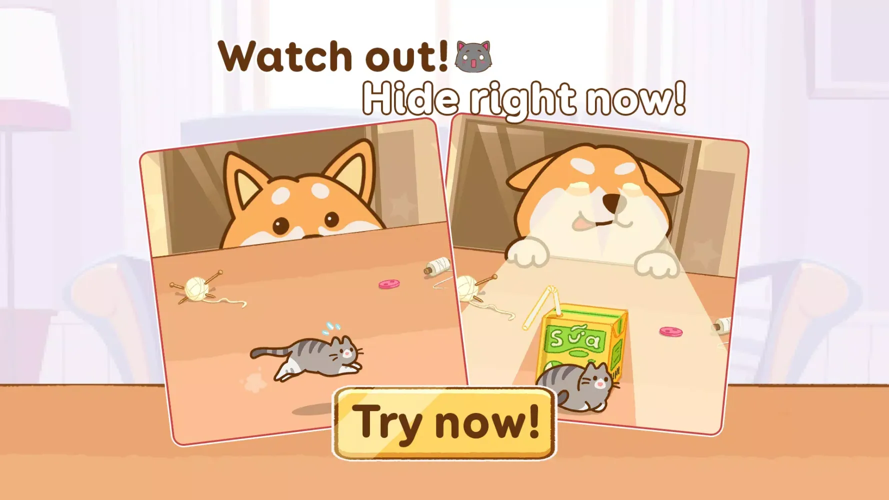 Ảnh chụp màn hình của Hide And Seek: Cute Cat Escape