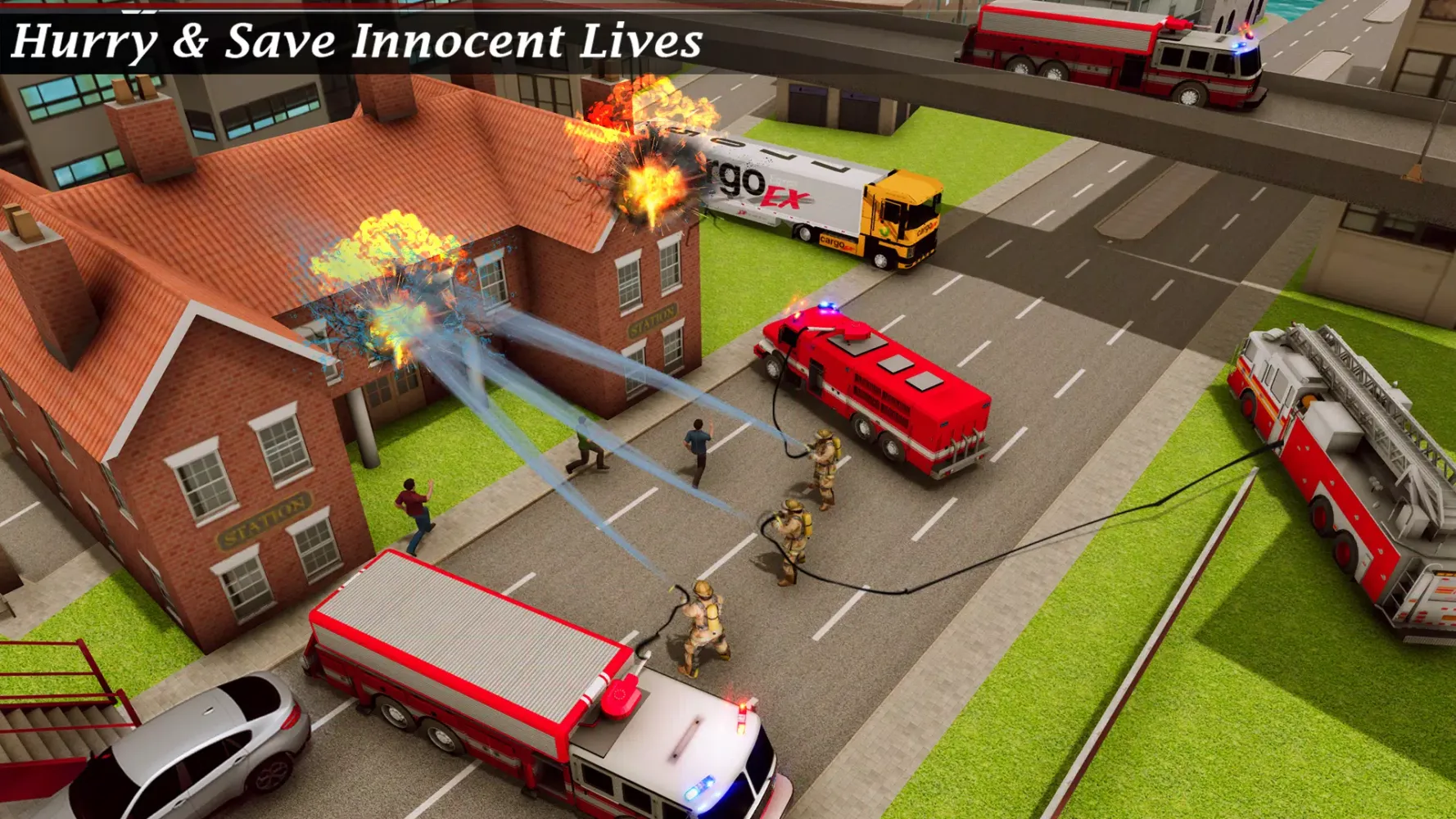 Flying Fire Truck Simulator スクリーンショット