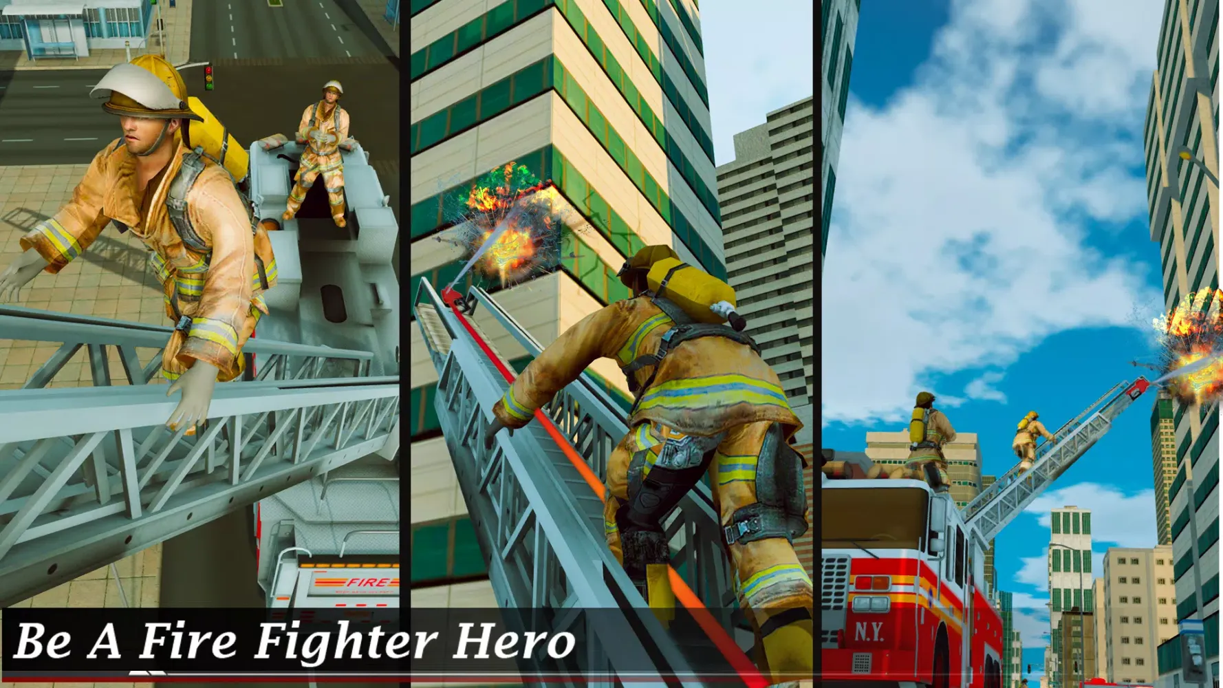 Flying Fire Truck Simulator スクリーンショット