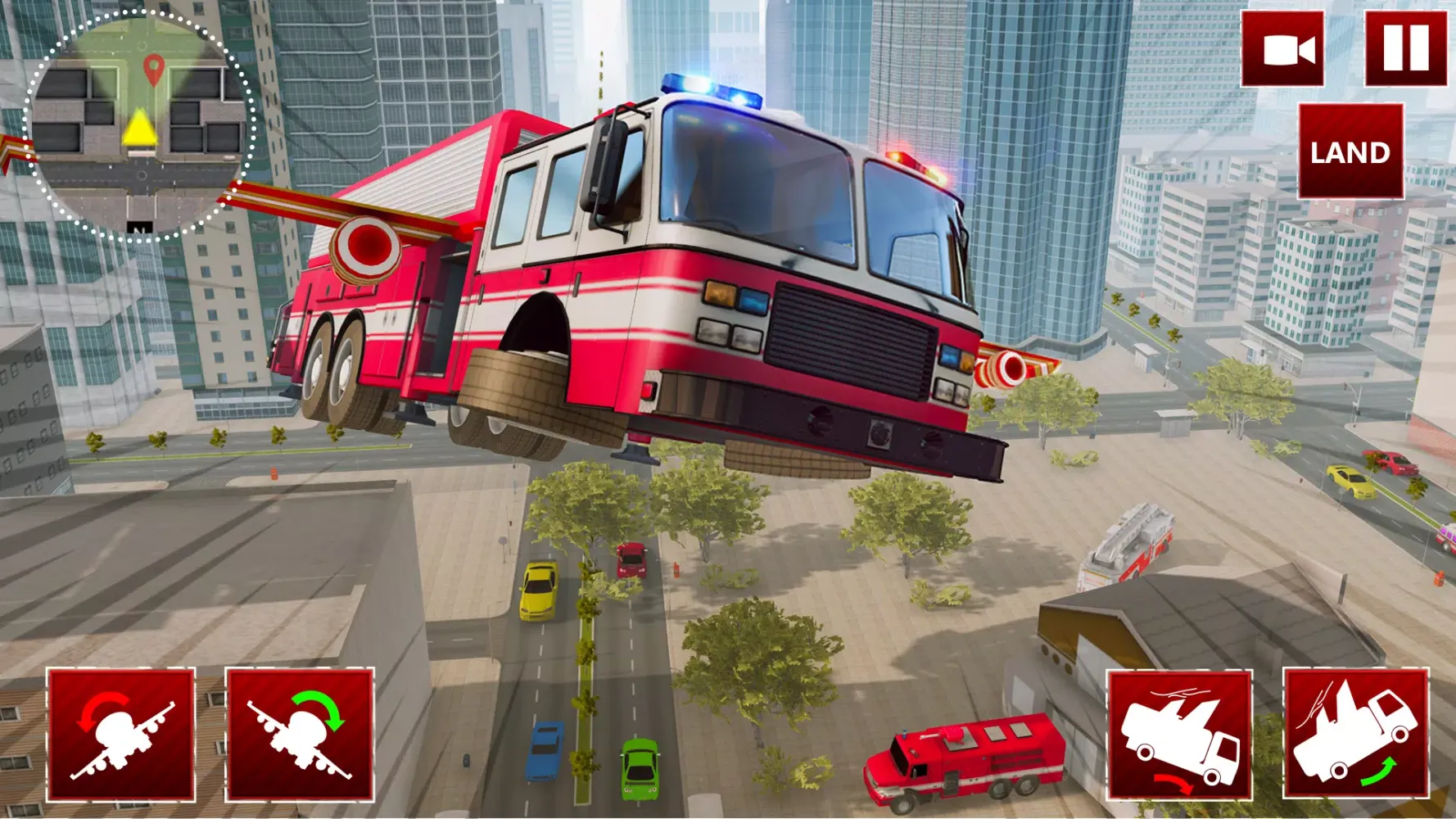 Flying Fire Truck Simulator スクリーンショット