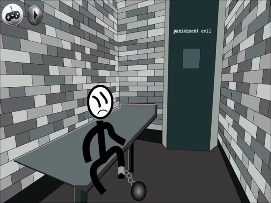 Tangkapan skrin Stickman Prison Breakout 4 iPad 