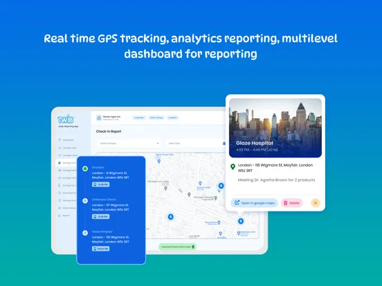 Twib Sales Tracking, Reporting iPad  سکرین شاٹس