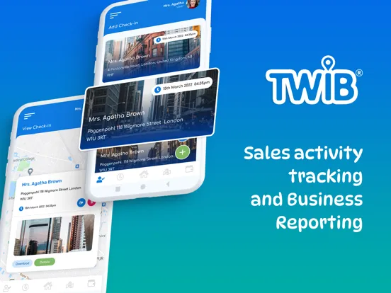 Twib Sales Tracking, Reporting iPad  سکرین شاٹس