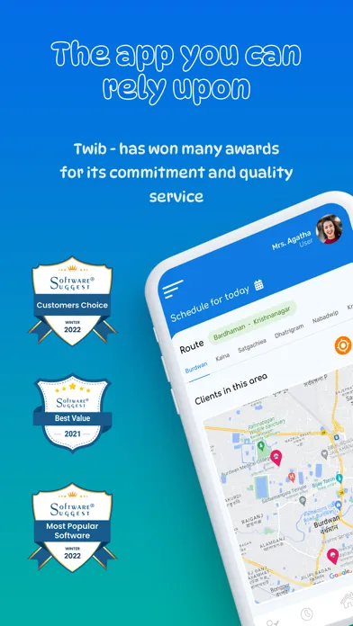 Twib Sales Tracking, Reporting سکرین شاٹس