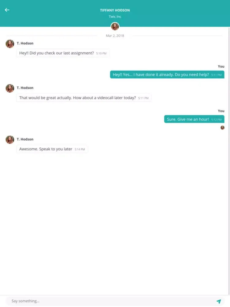 Capturas de pantalla de Twic Messenger iPad 