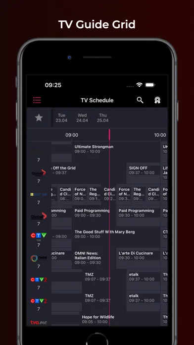 Canada TV Guide - TV Listings Screenshots