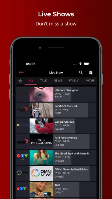 Canada TV Guide - TV Listings Screenshots