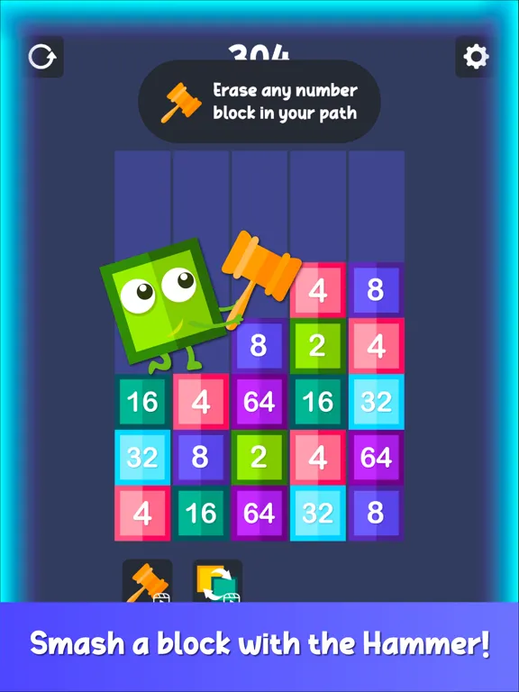 Drop & Merge Number Block Game iPad  سکرین شاٹس