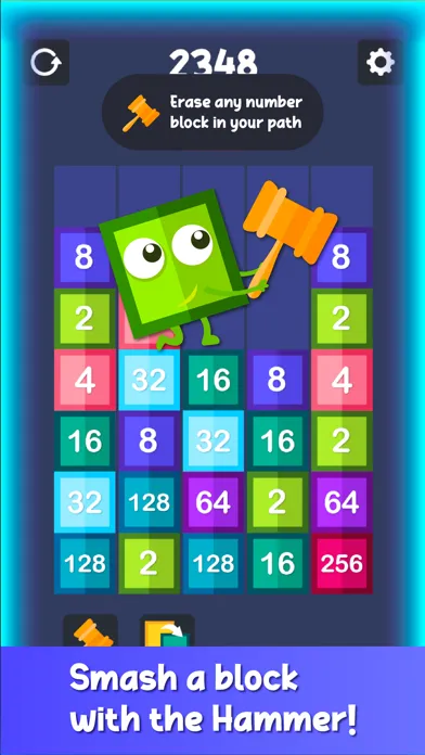Drop & Merge Number Block Game سکرین شاٹس