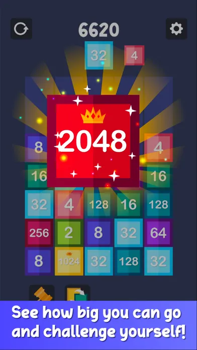 Drop & Merge Number Block Game سکرین شاٹس