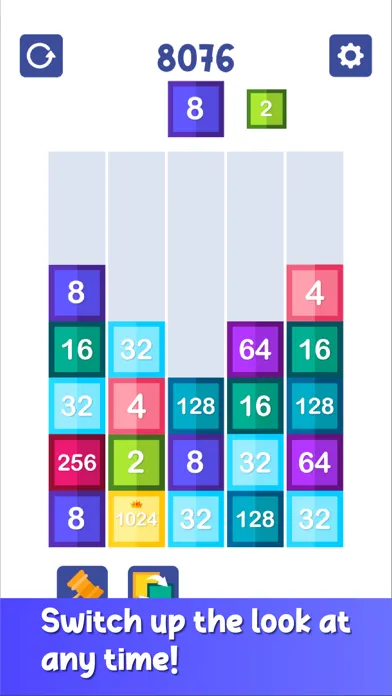 Drop & Merge Number Block Game سکرین شاٹس