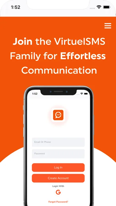 Tangkapan layar VirtuelSMS