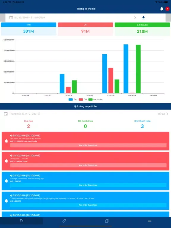 Property Management Platform iPad  Screenshots