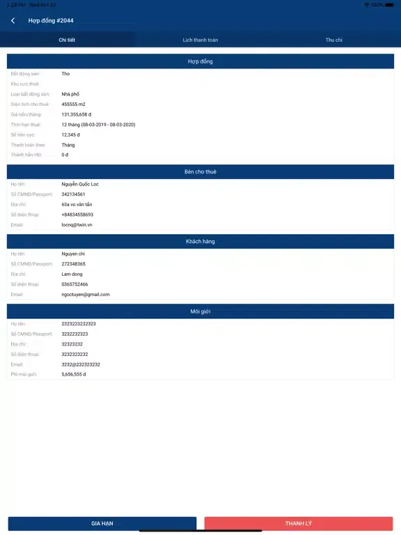 Property Management Platform iPad  Screenshots