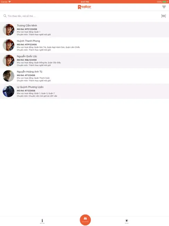 Capturas de tela do RealtorVN iPad 