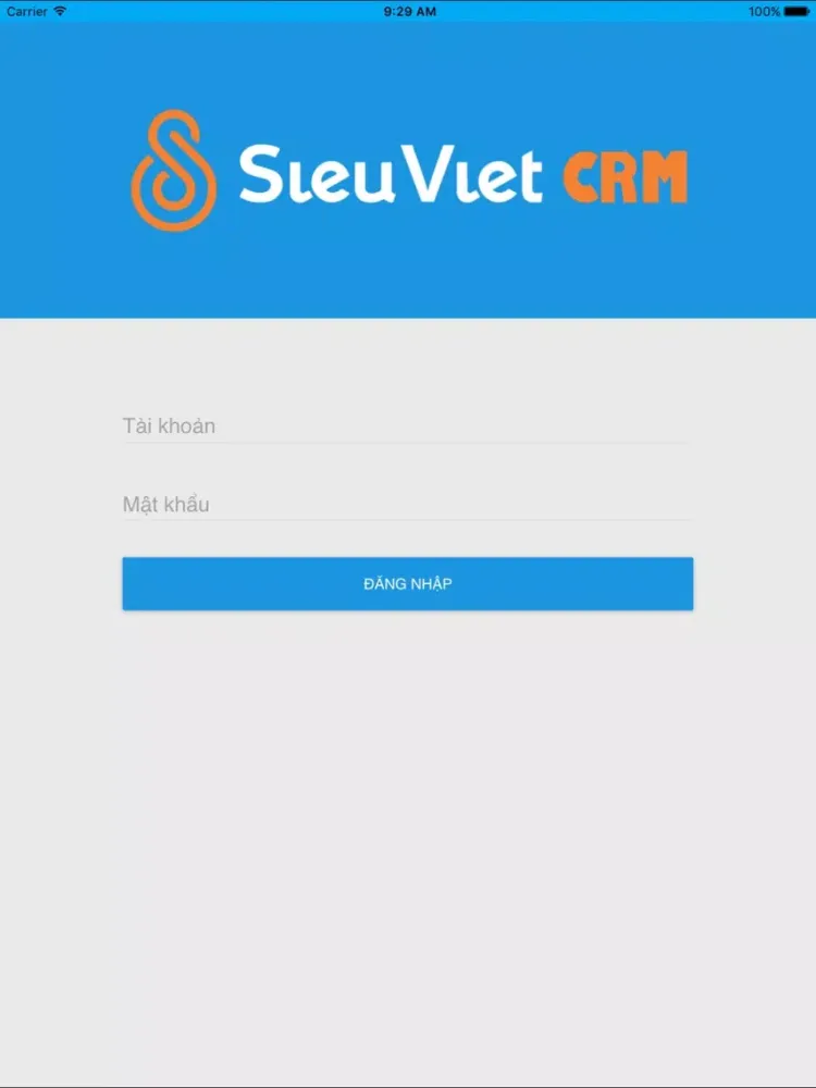 Sieu Viet CRM iPad 应用截图